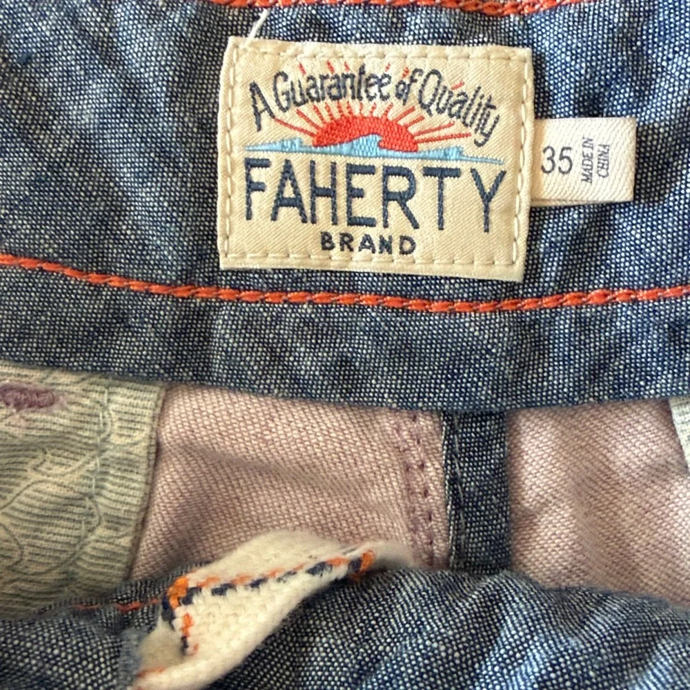 Faherty Men's All Day Shorts Size 35